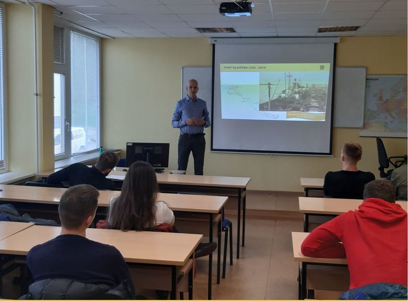 UAB „MSC Lietuva“ atstovo Karolio Vismanto paskaita Transporto inžinerijos fakulteto studentams